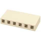 Allen Tel AT33-6 Shuttered Surface Mount Box for Versatap Modules
